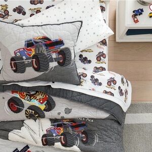 Pottery Barn Kids Monster Truck SHEETS ONLY